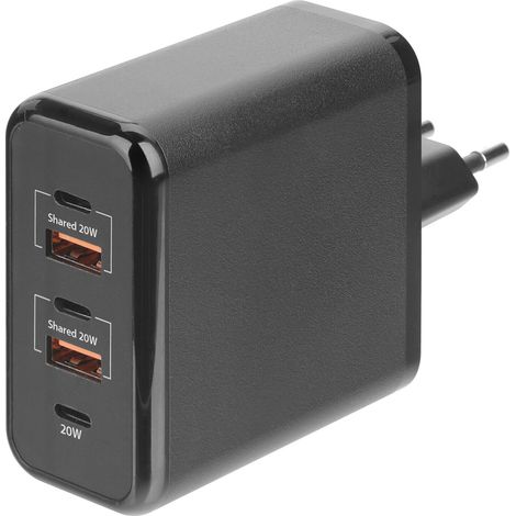 Multipower, caricabatteria da rete con 5 porte USB - PD / QC 3.0 - 60W - 100/230V (1/4)