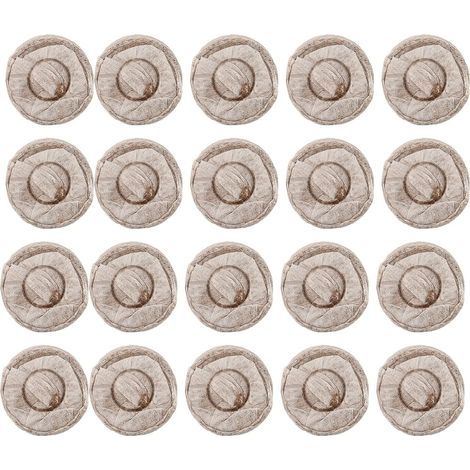 20 pastilles de tourbe de 30 mm pour semis, blocs de terreau, pour la transplantation et la culture de fleurs et légumes au jardin