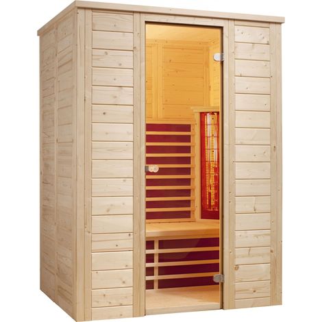 Infraworld Vario Natura 148 Infrarotkabine Infrarotstrahler Flächenheizung 148x100x195 cm (1/5)