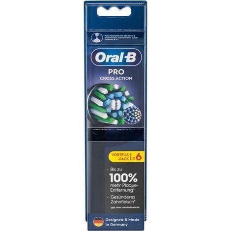 Cabezales de cepillo de dientes eléctrico Oral-B Pro Crossaction, 6 recuento