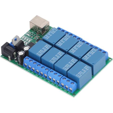 8-Kanal-DC12V-Relaismodul, serielle UART-Schnittstelle, Schalter, speicherprogrammierbare Steuerung (SPS), Motor, LED, Fernbedienung, Computer, Multifunktions-USB-Controller (1/5)