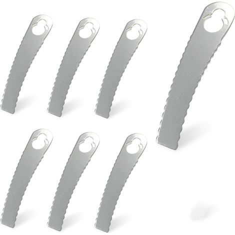 Ersatzmesser für Rasentrimmer, RosyFate 6-teiliges Set Metall-Rasentrimmermesser, Universal-Rasenmähermesser, Ersatzmesser für Rasentrimmer (1/5)