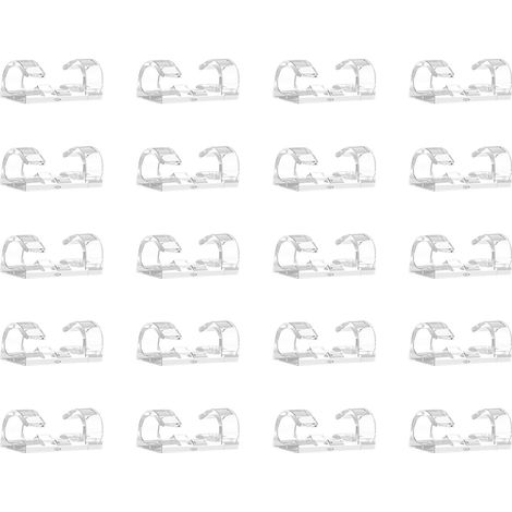 20 selbstklebende Kabelclips, Kabelorganisator zur Wandmontage, kleine Größe