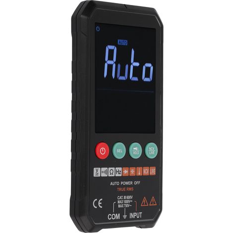 Multimètre automatique intelligent FY107C 1000 V, haute précision, petit format, portable, testeur de tension et de résistance AC/DC. (1/5)