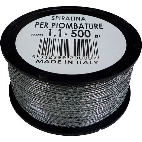 FILO SPIRALINO PER PIOMBATURE D 1,1 MM   500 G