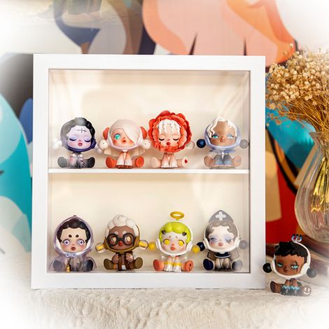 Vitrine Exposante Anime Figurines 3D Epaisseur Accrue Socle Simple Blanc (1/5)