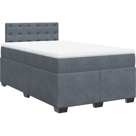 Maison Exclusive - Boxspringbett mit Matratze Dunkelgrau 120x200