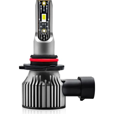 Ampoules LED Phares 9005 HB3 120W 12000LM 6500K Blanc Étanche IP68 pour Voiture Kit de 2 Pièces (1/4)