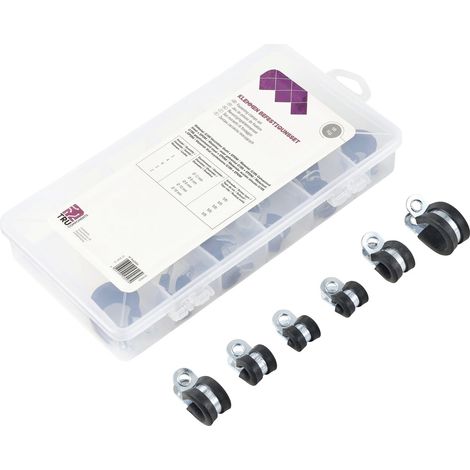TRU COMPONENTS 93038c437 Befestigungsschelle TC-6649812 Bündel-Ø-Bereich 6 bis 16 mm 18 Teile (1/5)