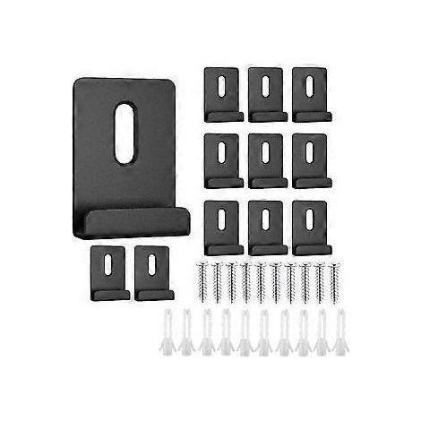 Kit de 12 pinces pour miroirs à large canal, compatible avec les miroirs sans cadre et les miroirs lourds. (1/5)