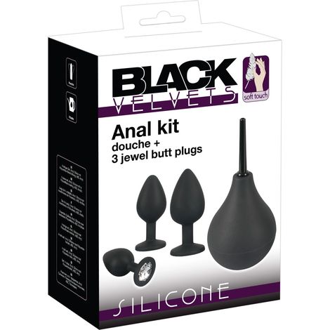 Black Velvets - Set de ducha anal de 4 piezas (1/5)