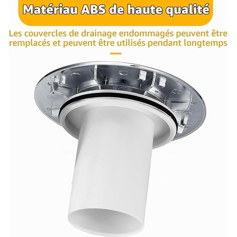 90 mm/115 mm Shower Trap Cover Replacement Round Removable Shower Plug Universal Chrome Shower Drain Cover Quick Flow Shower Drain Cover Drain Cover Drain Tube Drain Cover Silver Drain Tube Top (1/4)
