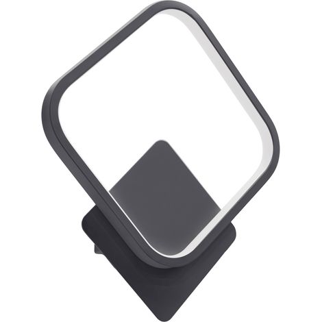 Lámpara de pared decorativa negra 4000K 920lm IP20 emma LED D 12W Ideus 04050 (1/2)