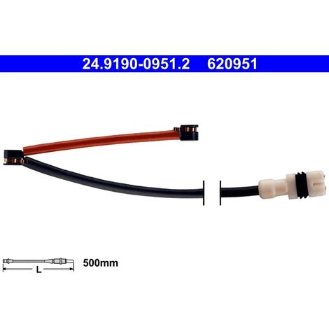 Lot de 2 Contacts ds'avertissements, usure des plaquettes de frein ATE PORSCHE