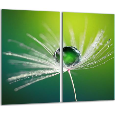 Schneidebrett aus Glas, 2x 30x52, Blume (1/5)