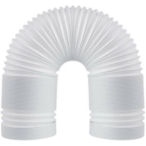 Tuyau d'échappement flexible en PVC, 150 mm universel avec longueur 3 m, pour climatiseur, hotte aspirante, sèche-linge. (1/5)