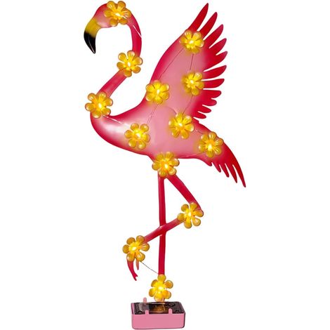 Lumières solaires de décoration murale extérieure, applique murale suspendue pour oiseau de rivage, lumières solaires de jardin extérieures en métal imperméables (oiseau de rivage) (1/5)