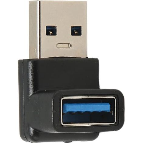 Adaptateur USB mâle vers USB femelle coudé à 90°, petit et portable, transfert de données haute vitesse 10 Gbit/s, charge rapide, adaptateur USB 3.1 (1/5)