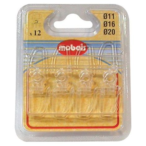 MOBOIS - Agrafe ruflette d11/20 x12 marron blister