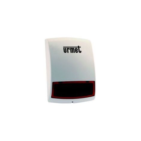 Urmet – Sirène d'alarme extérieure avec flash – Alimentation 4 batteries 1,5V – Volume 110 dB – IP56 pour utilisation extérieure – Communication radio bidirectionnelle (1/3)