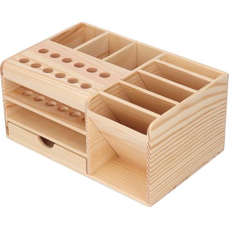Eosnow Organisateur d'outils de réparation, boîte de rangement d'outils classifiée, bois synthétique solide, bords lisses (1/5)