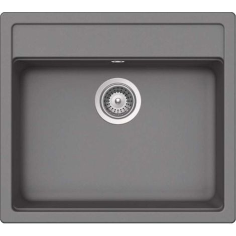 Schock Einbauspüle Cristalite Nemo N-100 A GCR Croma  Exzenterbedienung (1/2)