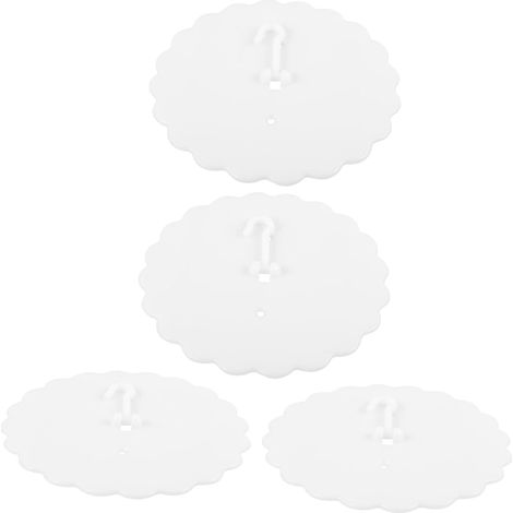 Lot de 4 crochets en plastique pour ciel lit adhésif au plafond (1/5)