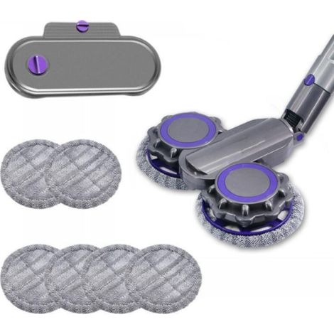 Testa per mocio elettrico per aspirapolvere Dyson V11 V10 V15 V8 V7, testa per mocio con serbatoio dell'acqua e 6 panni lavabili