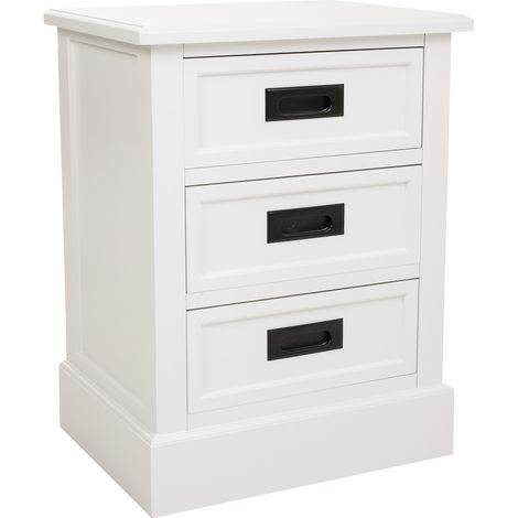 Mesita de madera blanca 45x35x60 (1/5)