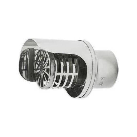 TERMINALE PELLET INOX Misura: Diam. 80