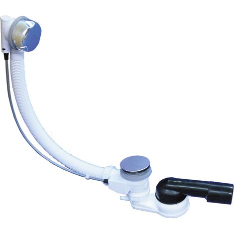 Colonna vasca automatica con sifone HL500-6/4', cavo Bowden 60cm, parti a vista cromate