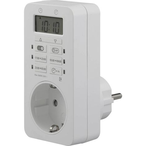 Sygonix SY-6906482 Timer a spina analogico digitale Giornaliero 3680 W Funzionamento continuo, Funzione di conto alla r (1/5)