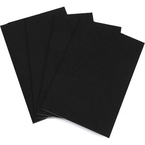 Lot de 4 feuilles de mousse autocollantes (300 mm x 200 mm x 20 mm), en mousse à cellules fermées et caoutchouc néoprène. Isolation, anti-vibrations, antidérapantes, protection pour meubles et sols (n (1/5)