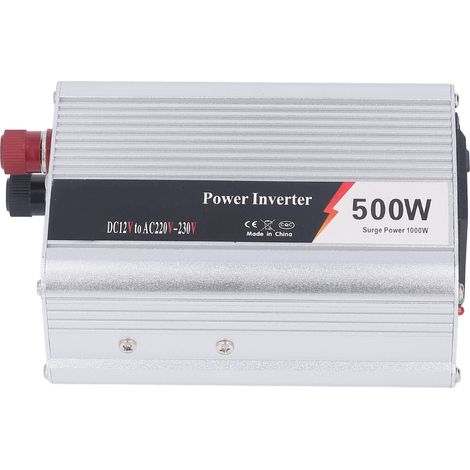 500-W-Kfz-Wechselrichter, 12 V Gleichstrom auf 220–230 V Wechselstrom mit 5-V-USB-Ausgang (1/5)