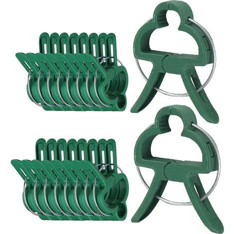 20 pièces attaches de jardin grande taille pour plantes grimpantes, supports ajustables rosiers orchidées concombres robustes (1/5)