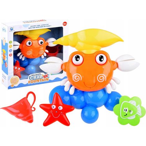 Badespielzeug Bunte Krabbe mit Springbrunnen ZA3698 (1/5)