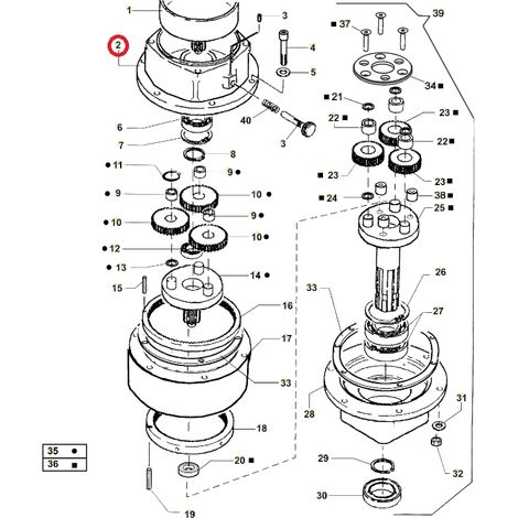 Carter riduttore superiore ORIGINALE ACTIVE trivella modelli t143 - t152 020795