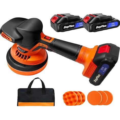 Lucidatrice per auto senza fili, 6 velocità, funzionamento a doppia batteria, lucidatrice per auto + 2 batterie, UE (1/5)