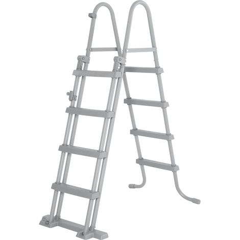 Echelle de sécurité 2 x 4 marches pour Piscine Hauteur 122 cm (1/5)