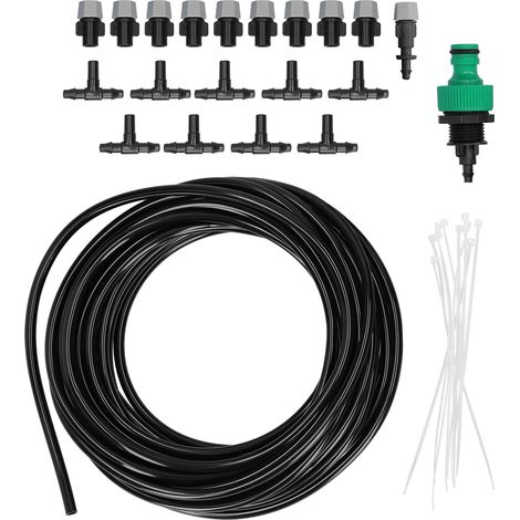 Système d'irrigation goutte à goutte automatique avec buses de brumisation pour jardin (1/5)