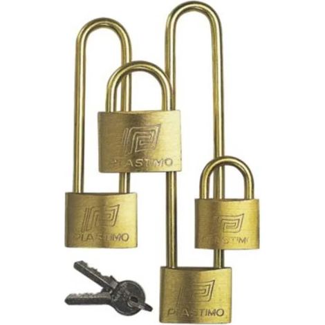 Vorhängeschloss Plastimo padlock shackle Messing 30 mm 3er Pack (1/3)