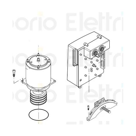 beninca pièce détachée moteur 24v pour bull1524 9688347