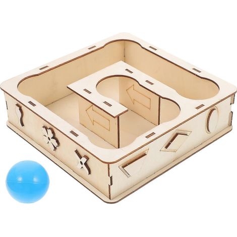 Tunnel en bois pour hamster, jouet compatible avec les petits animaux (lot de 4). (1/4)