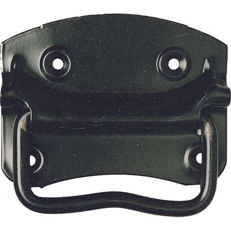 MANIGLIA AMERICANA BAULI 90X65 MM FERRO NERO- 12,0 pz