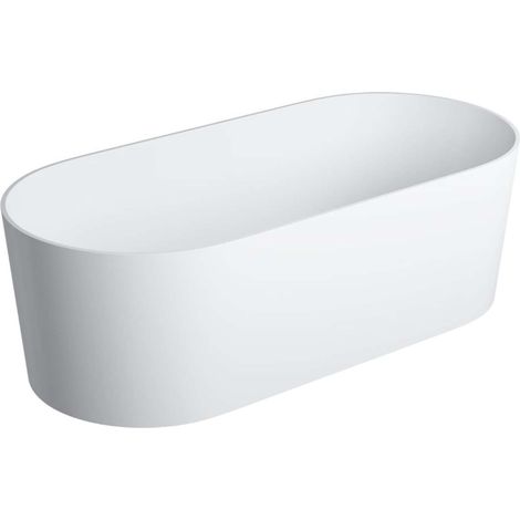 OMNIRES Ovo M+ - Baignoire îlot, 160x75 cm, blanc mat OVOWWBM (1/5)