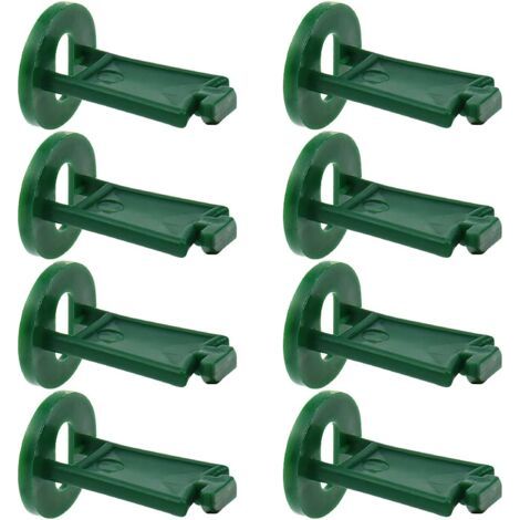 Gewächshaus-Drehklammern, Gewächshaus-Haken, Pflanzen- und Blumen-Hängeklammern-Set für Gartenteile, Befestigungsset, Gewächshaus-Gadgets, Gewächshaus-Hängewerkzeug – 50 Stück (1/5)