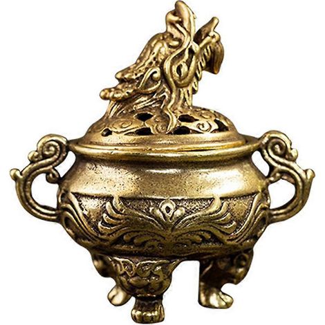 Décoration intérieure, réchaud à thé, support de bobine en métal, brûleur d'aromathérapie vintage, trépied en laiton, statue-5.2X5X5CM