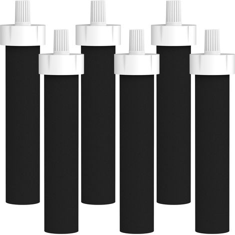 Replacement filters for Brita water bottles – 6-pack compatible BB06 cartridges, for hard material, sport and stainless steel models
