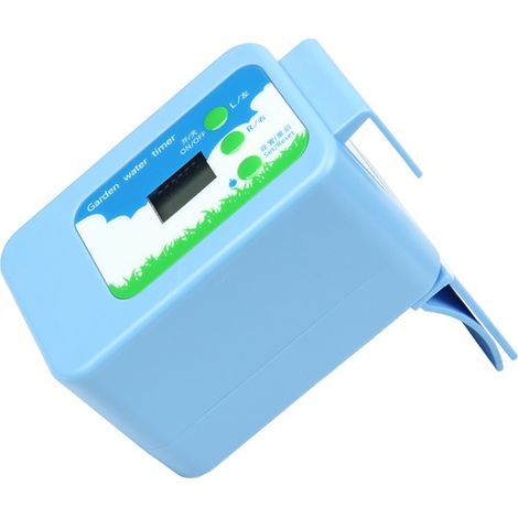 Un ensemble de système d'irrigation goutte à goutte automatique programmable pour jardin en ABS bleu comprend : 15 coudes (1/5)