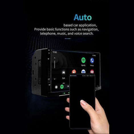 Autoradio MP5 avec écran tactile capacitif HD 2DIN de 7 pouces, Bluetooth intégré et fonction MP5 intégrée. (1/5)